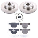 PowerStop OE Stock Replacement Low-Dust Ceramic Brake Pad and Rotor Kit