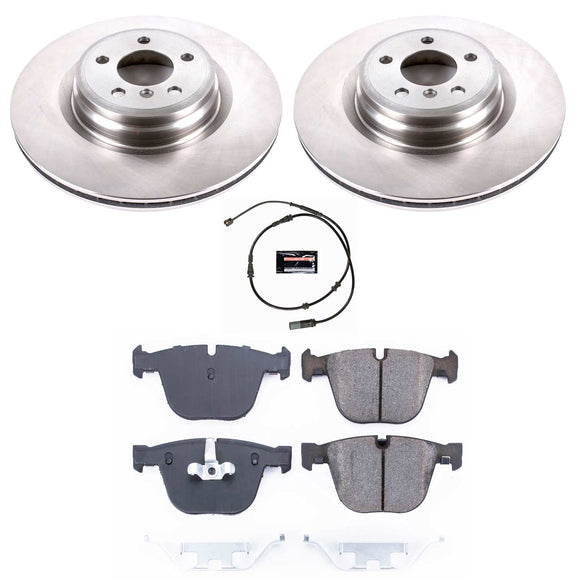 PowerStop OE Stock Replacement Low-Dust Ceramic Brake Pad and Rotor Kit