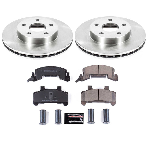 PowerStop OE Stock Replacement Low-Dust Ceramic Brake Pad and Rotor Kit