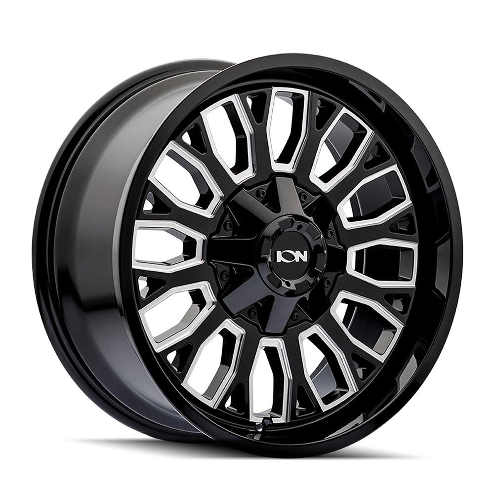 20x9 ION 152 Gloss Black Milled 5x127 5x139.7 5x5 5x5.5 ET0 Wheel Rim