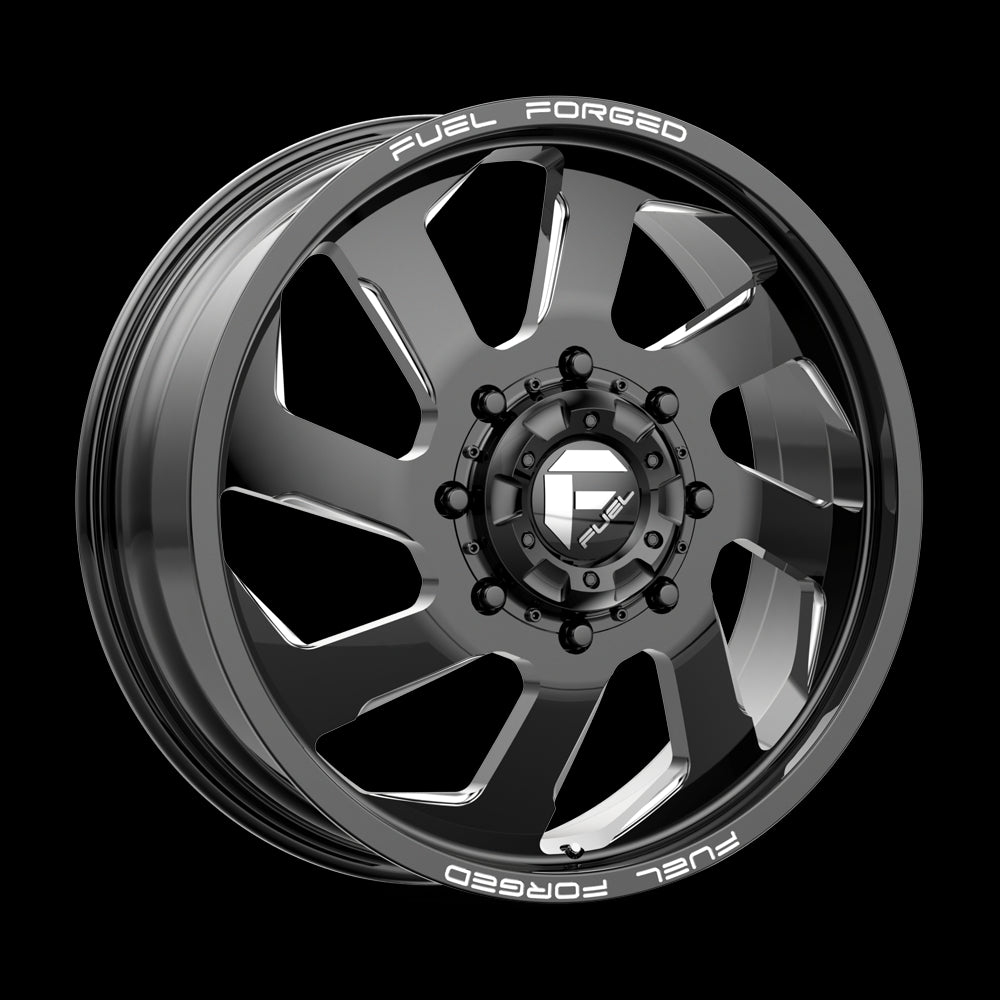 20X8.25 Fuel MONO DD39 FF39D Gloss Black Milled 8X200 ET-202 wheel/rim