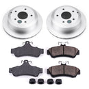 PowerStop Genuine Geomet Coated Rotor and Low-Dust Ceramic Brake Pad Kit