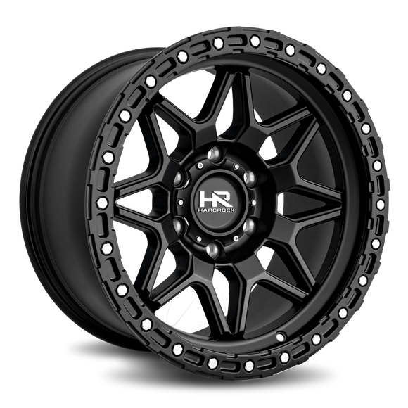 17x9 Hardrock H105 Matte Black 5x127 ET1 wheel/rim