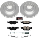 PowerStop Genuine Geomet Coated Rotor and Carbon-Fiber Ceramic Brake Pad Kit