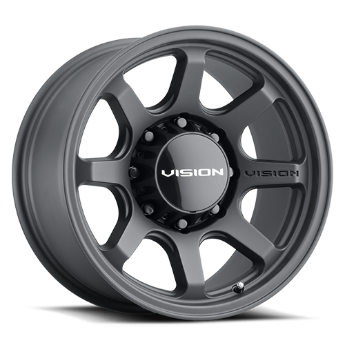 17x9 Vision 351 Flow Satin Black 8x165.1 8x6.5 ET0 Wheel Rim