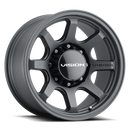 17x9 Vision 351 Flow Satin Black 8x165.1 8x6.5 ET0 Wheel Rim