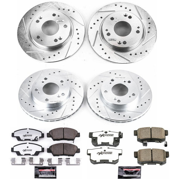 PowerStop Z26 Street Performance Ceramic Brake Pad and Drilled & Slotted Rotor K