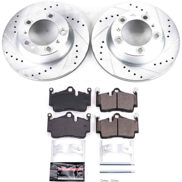 PowerStop Z23 Daily Driver Carbon-Fiber Ceramic Brake Pad and Drilled & Slotted