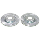 PowerStop Evolution Drilled Slotted Rotors Pair Front For INFINITI JX35