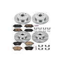 PowerStop OE Stock Replacement Low-Dust Ceramic Brake Pad and Rotor Kit
