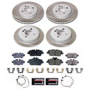 PowerStop Semi-Coated Rotor and Low-Dust Ceramic Brake Pad Kit