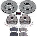 PowerStop OE Stock Replacement Low-Dust Ceramic Brake Pad, Rotor and Caliper Kit