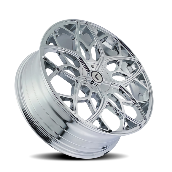 22x8.5 Kraze Ricochet Chrome 5x115 ET38 CB74.1 Wheel Rim
