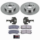 PowerStop OE Stock Replacement Low-Dust Ceramic Brake Pad, Rotor and Caliper Kit