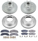 PowerStop Genuine Geomet Coated Rotor and Low-Dust Ceramic Brake Pad Kit