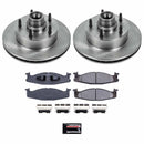 PowerStop OE Stock Replacement Low-Dust Ceramic Brake Pad and Rotor Kit