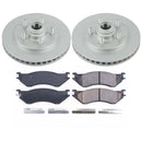 PowerStop Genuine Geomet Coated Rotor and Low-Dust Ceramic Brake Pad Kit