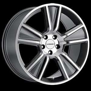 20x11 Vision V223 Stunner Anthracite Machined Face 5x120 ET40 Wheel Rim