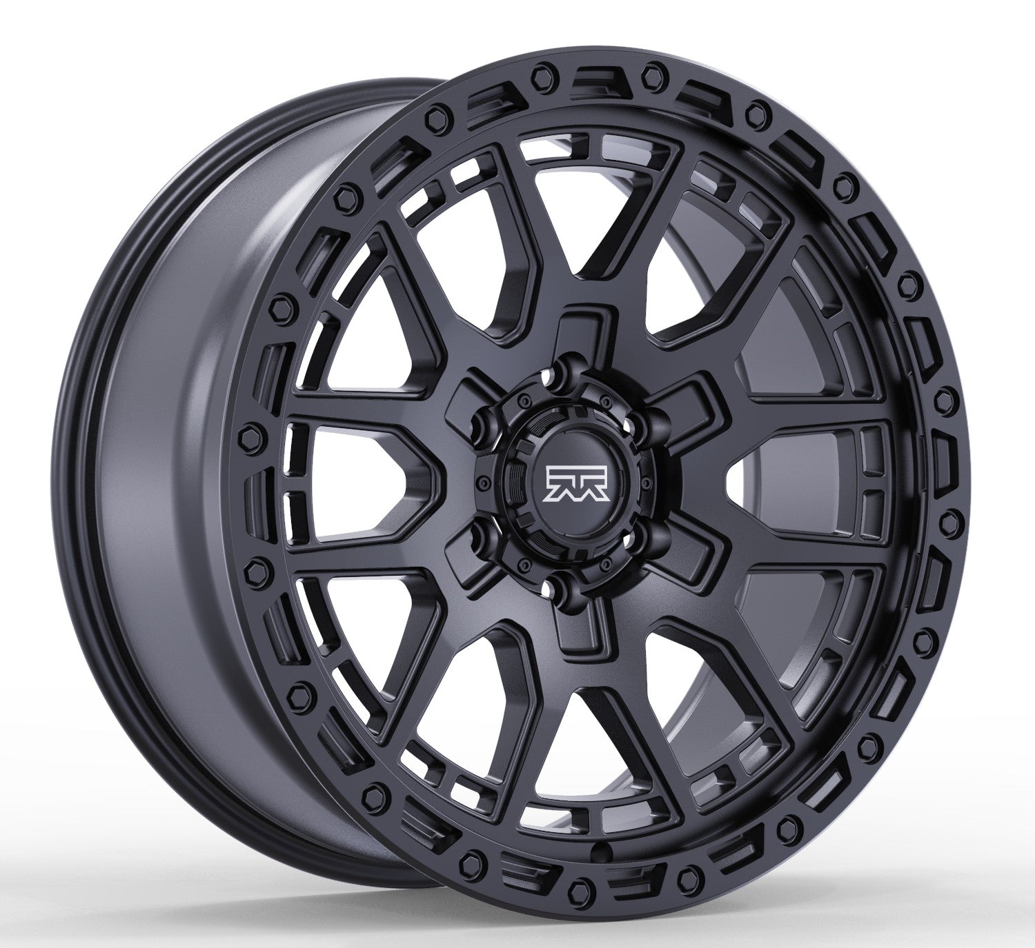 17x9 Mudder Trucker MT678 Resolve Matte Black 6x135 ET12 Wheel Rim