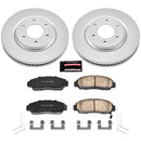 PowerStop Genuine Geomet Coated Rotor and Low-Dust Ceramic Brake Pad Kit
