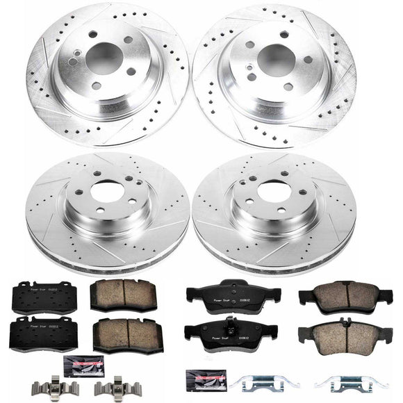 PowerStop Z23 Daily Driver Carbon-Fiber Ceramic Brake Pad and Drilled & Slotted