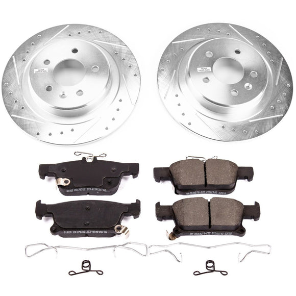 PowerStop Z23 Daily Driver Carbon-Fiber Ceramic Brake Pad and Drilled & Slotted