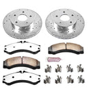 PowerStop Z36 Carbon-Fiber Ceramic Brake Pad with Drilled and Slotted Rotor Kit