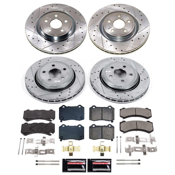 PowerStop Z23 Daily Driver Carbon-Fiber Ceramic Brake Pad and Drilled & Slotted