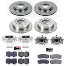 PowerStop OE Stock Replacement Low-Dust Ceramic Brake Pad, Rotor and Caliper Kit