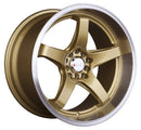 17x8 XXR 555 Hyper Gold ML Wheel 5x100 5x114.3 5x4.5 ET35 CB73.1