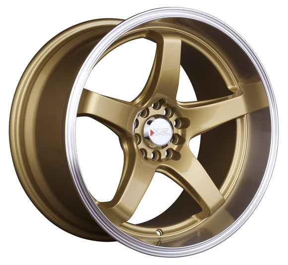 17x8 XXR 555 Hyper Gold ML Wheel 5x100 5x114.3 5x4.5 ET35 CB73.1