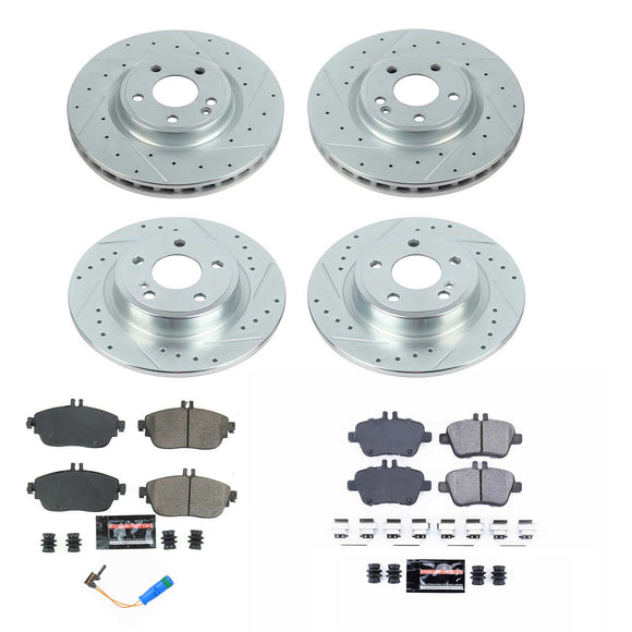 PowerStop Z23 Daily Driver Carbon-Fiber Ceramic Brake Pad and Drilled & Slotted