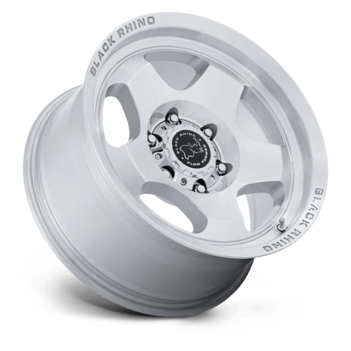 17X8 Black Rhino BR031 Sol Gloss Silver Machined Face 6X114.3 ET20 Wheel Rim