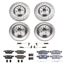 PowerStop OE Stock Replacement Low-Dust Ceramic Brake Pad and Rotor Kit