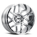 20x10 Vision 360 Sliver Chrome Wheel 8x165.1 ET-25 CB125.2