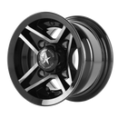 8X7 Fairway Alloys Divot Gloss Black Machined Wheel/Rim 4x101.6 ET0