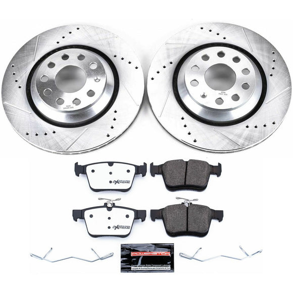 PowerStop Z26 Street Performance Ceramic Brake Pad and Drilled & Slotted Rotor K