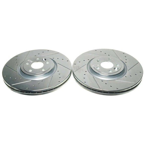 PowerStop Evolution Performance Drilled, Slotted & Plated Brake Rotor Pair
