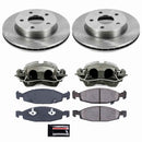 PowerStop OE Stock Replacement Low-Dust Ceramic Brake Pad, Rotor and Caliper Kit