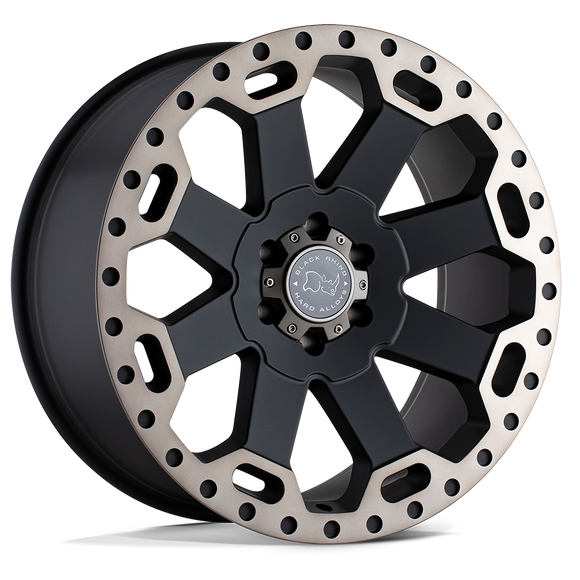 20x9 Black Rhino Warlord Matte Black Machined Dark Tint Lip 5x139.7 ET0.00 Wheel