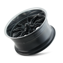 20x8.5 Ridler 650 Matte Black/Polished Lip Wheel/Rim 5x127 5-127 20-8.5