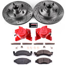 PowerStop Z23 Daily Driver Carbon-Fiber Ceramic Pads Drilled & Slotted Rotor & C