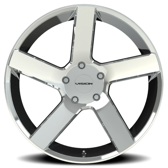 20x9 Vision 472 Switchback Chrome Wheel 5x120 ET30 CB74.1