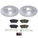 PowerStop Genuine Geomet Coated Rotor and Low-Dust Ceramic Brake Pad Kit