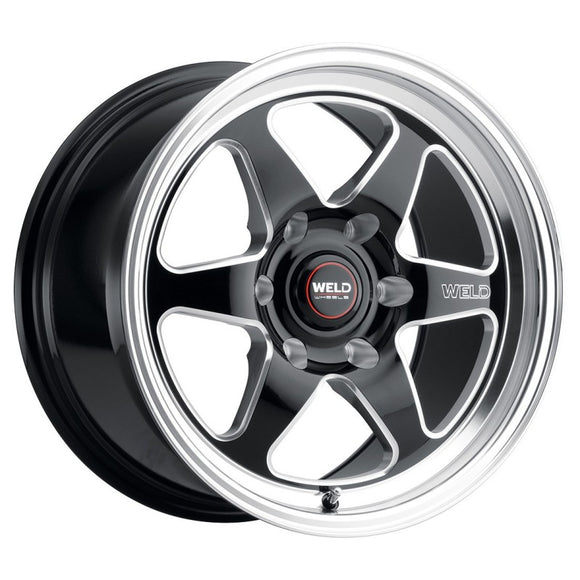 20x5 WELD Performance Ventura6 Drag Black Mill 6x139.7 6x5.5 ET-13 Wheel