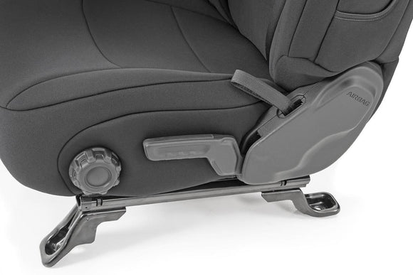 Rough Country Seat Covers Front and Rear For Jeep Wrangler 18-23