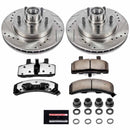 PowerStop Z36 Carbon-Fiber Ceramic Brake Pad with Drilled and Slotted Rotor Kit