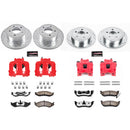 PowerStop Z36 Truck and SUV Ceramic Brake Pad, Drilled & Slotted Rotor, and Cali