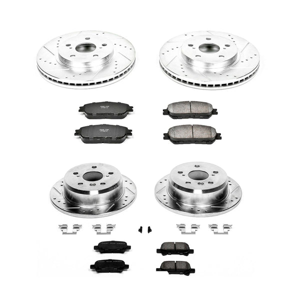 PowerStop Z23 Daily Driver Carbon-Fiber Ceramic Brake Pad and Drilled & Slotted
