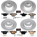 PowerStop Genuine Geomet Coated Rotor and Carbon-Fiber Ceramic Brake Pad Kit